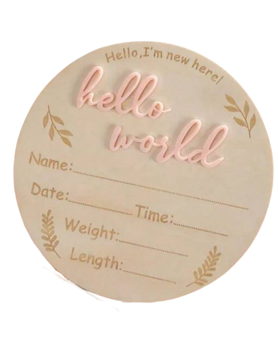 Blooming Wisdom Hello World Wooden Disc – Baby Hub Philippines