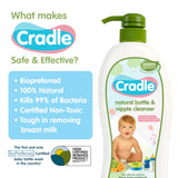 Cradle Natural Bottle & Nipple Cleanser Pump Bottle 700ml