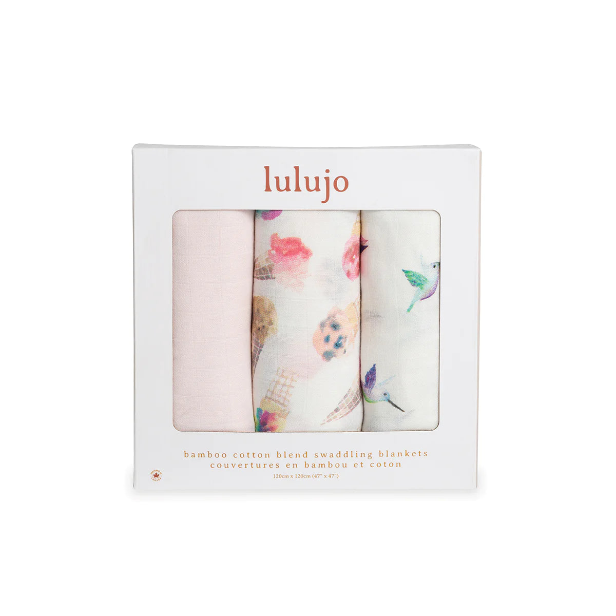 Lulujo Cotton Muslin Swaddles 2pk