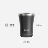 ZOKU 3-in-1 Stainless Steel Tumbler 12oz