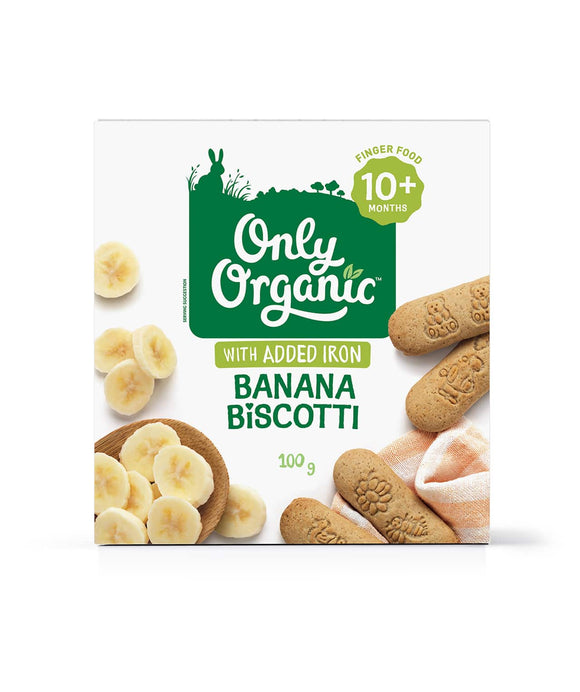 Only Organic Banana Biscotti 10mos+