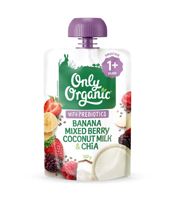 Only Organic Banana Mixed Berry Coconut & Chia 12mos+