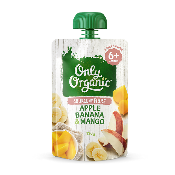 Only Organic Apple Banana Mango 6mos+