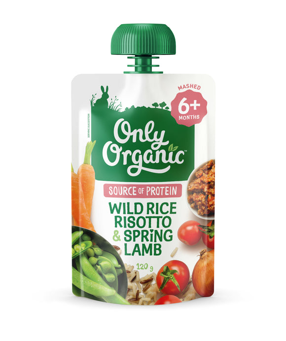 Only Organic Wild Rice Risotto & Spring Lamb 6mos+