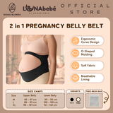 Lunabebe Premium Seamless 2 in 1 Pregnancy Belly and Back Support