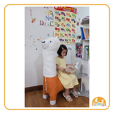 Kiddora Alpaca Plush Kids Stool