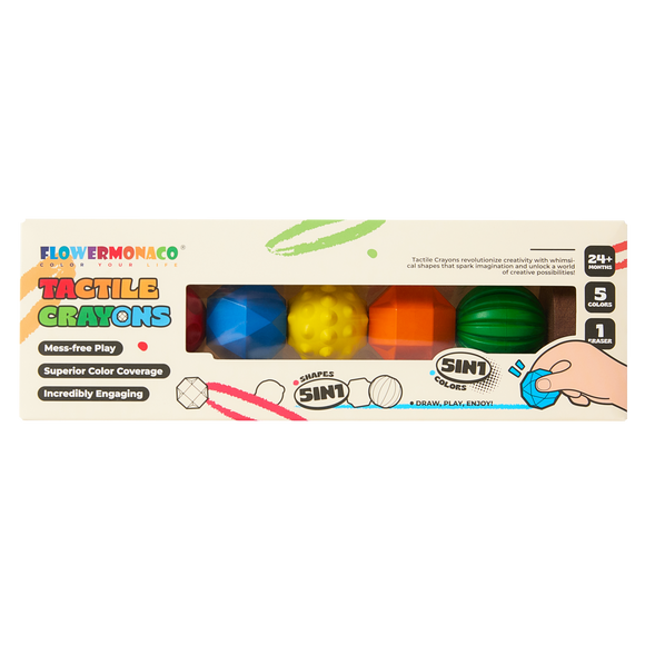 Flower Monaco Tactile Crayons for Kids