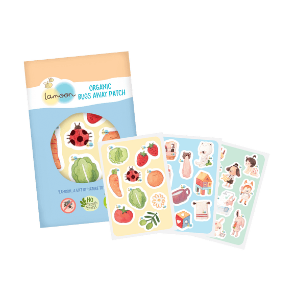 Lamoon Organic Bugs Away Patch 54-Pc