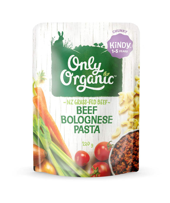 Only Organic Beef Bolognese Pasta 12mos+