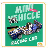 Kiddora 3D Wood Car Puzzle with Pullback Action