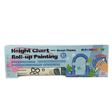 Flower Monaco Height Chart Roll-Up Painting