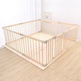 Olive and Cloud Wooden Playpen
