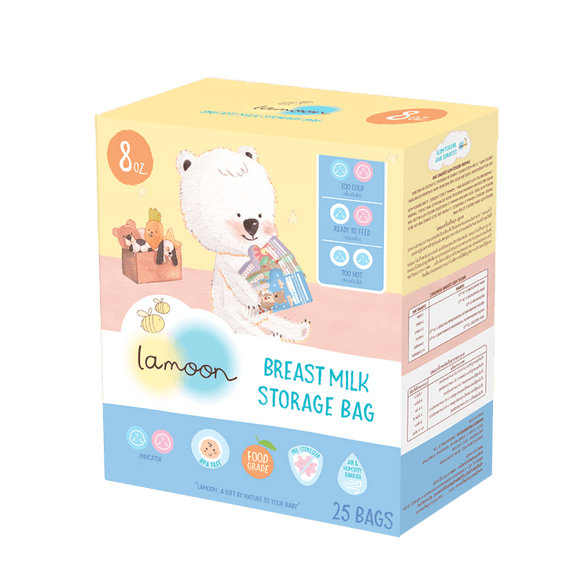 Lamoon Breast Milk Storage Bag 8oz (25s)