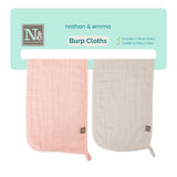 Nathan & Emma Burp Cloth (2 Pc)