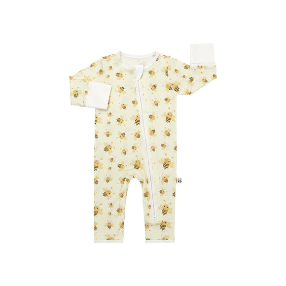 Bamberry Zippered Romper - Woodland Friends