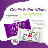 Tiny Nose Saline Wet Wipes (Grape)
