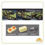 Kiddora Green LR Supercar Bricks with Remote Control
