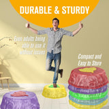 Little Fat Hugs Lighted Crossing Stones (8-pc)