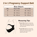 Lunabebe Premium Seamless 2 in 1 Pregnancy Belly and Back Support