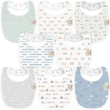 KeaBabies 8-Pack Urban Drool Bib