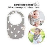 KeaBabies 8-Pack Urban Drool Bib