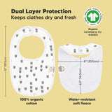 KeaBabies 8-Pack Urban Drool Bib