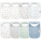 KeaBabies 8-Pack Halo Drool Bib