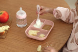 Beaba Divided Silicone Plate with 2nd Age Silicone Spoon