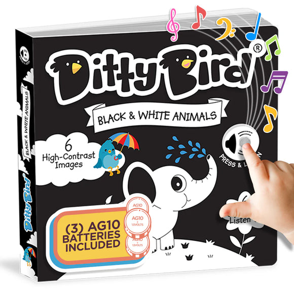 Ditty Bird: Black & White Animals