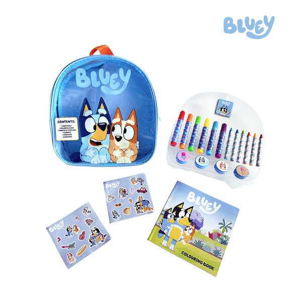 Artlings Bluey Activity Backpack Art Set