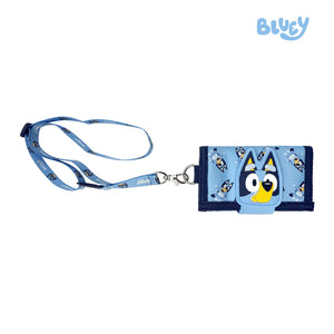 Totsafe Bluey & Bingo’s Adventure Gear Tri-Fold Lanyard Wallet