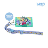 Totsafe Bluey and Bingo Tri-Fold Lanyard Wallet