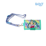 Totsafe Bluey and Bingo Tri-Fold Lanyard Wallet