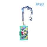 Totsafe Bluey and Bingo Tri-Fold Lanyard Wallet