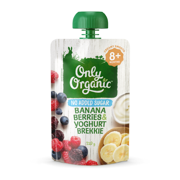 Only Organic Banana Berries & Yogurt Brekkie 8mos+