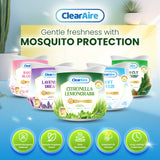 ClearAire Scented Gel Air Freshener with Mosquito Repellent