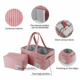Cuddle & Coo Pouch and Diaper Caddy Set