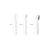 Citron Stainless Steel Cutlery with Silicone Pouch