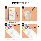 Watercolor Coloring Book Bookmark