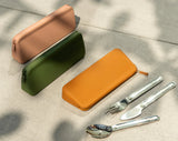 Citron Stainless Steel Cutlery with Silicone Pouch