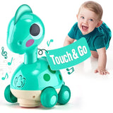 The Kiddie Concept Dinosaur Crawling Musical and Interactive Baby Toy