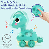 The Kiddie Concept Dinosaur Crawling Musical and Interactive Baby Toy