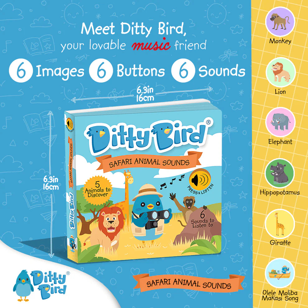 Ditty Bird: Safari Animal Sounds – Baby Hub Philippines