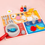 Mini Kitchen Wooden Set