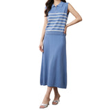 Artse MNL Stripe Zip Top and Skirt Set