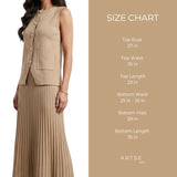 Artse MNL Knit Vest and Pleated Skirt