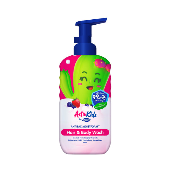 Drypers ActivKidz AntiBac Hair & Body Wash 550ml