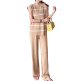 Artse MNL Knitted Stripe Pants Coordinates
