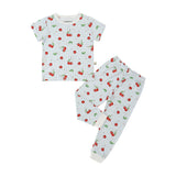 Bamberry Short Sleeves Pajama Set - Cherry & Matcha