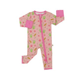 Bamberry Zippered Romper - Cherry & Matcha